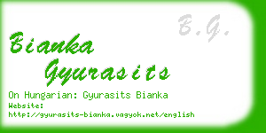 bianka gyurasits business card